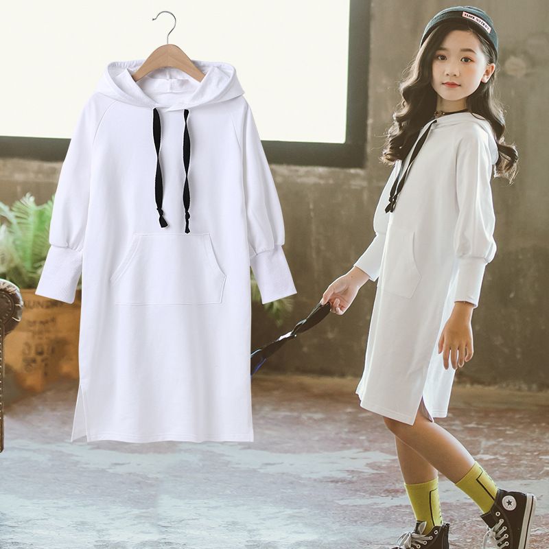 white long sleeve dress kids