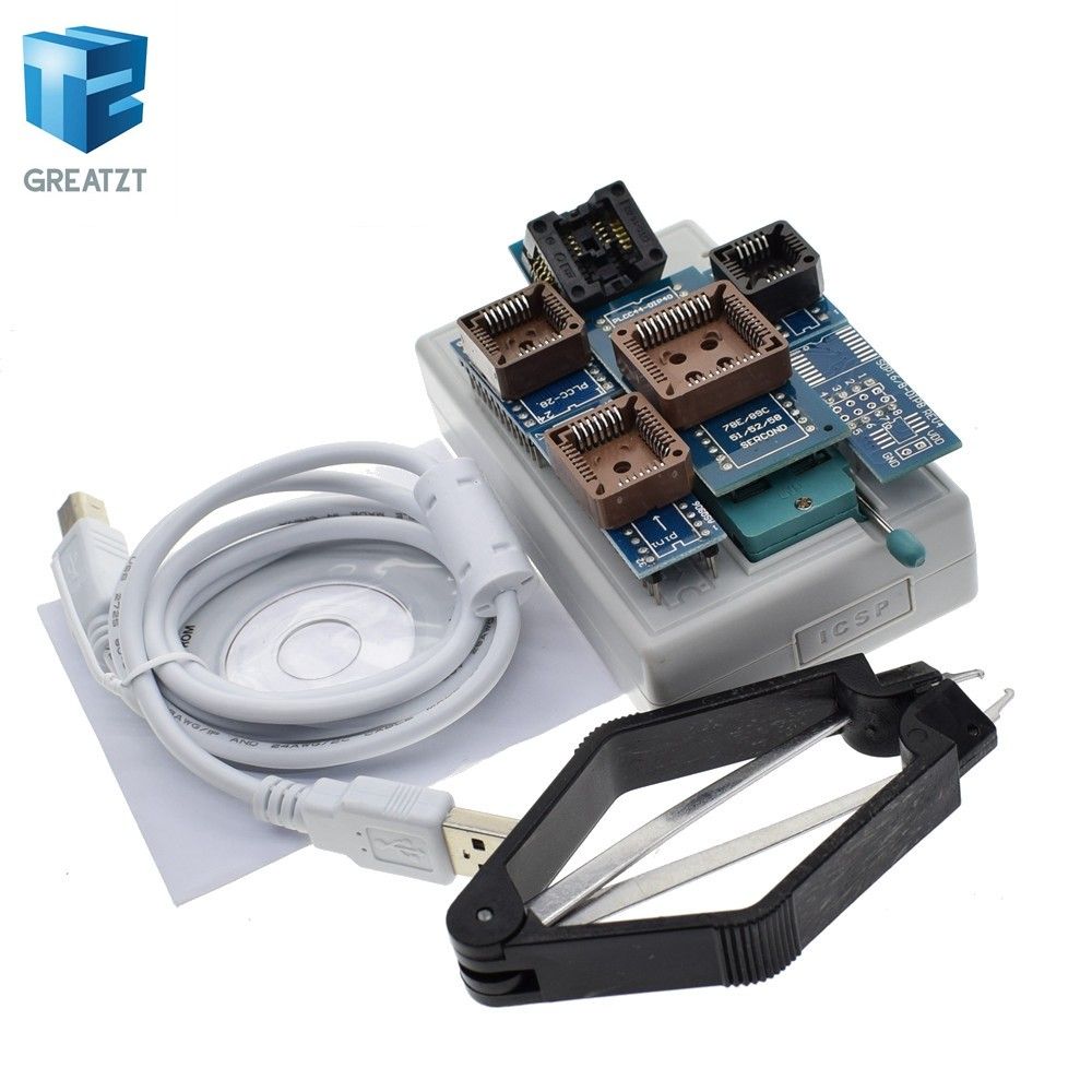 TL866A Programmer USB EPROM FLASH BIOS 6 Socket Extractor Adapters For