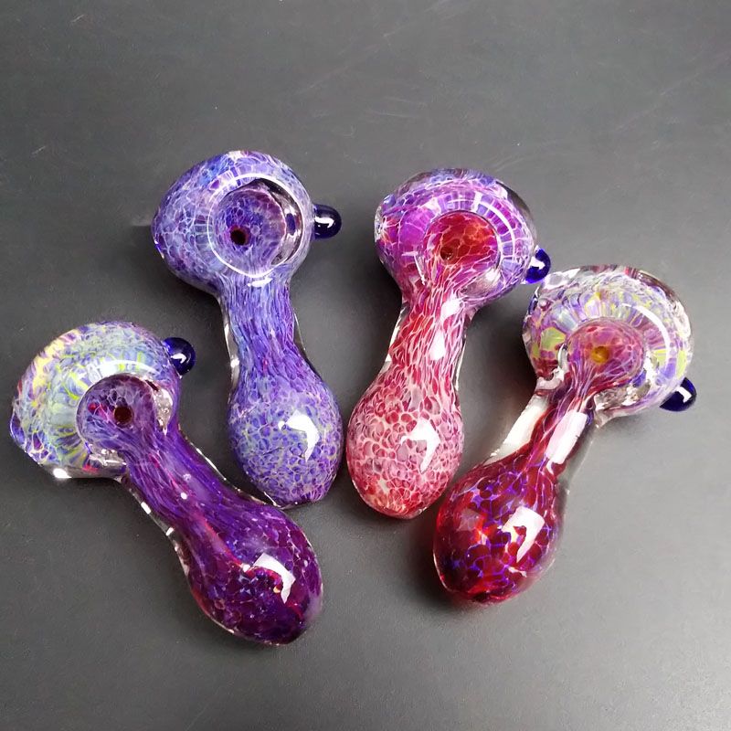 2.68“ MINI PATTERN COLLECTIBLE TOBACCO PIPE Ytype GLASS HAND SMOKING BOWL PIPES 