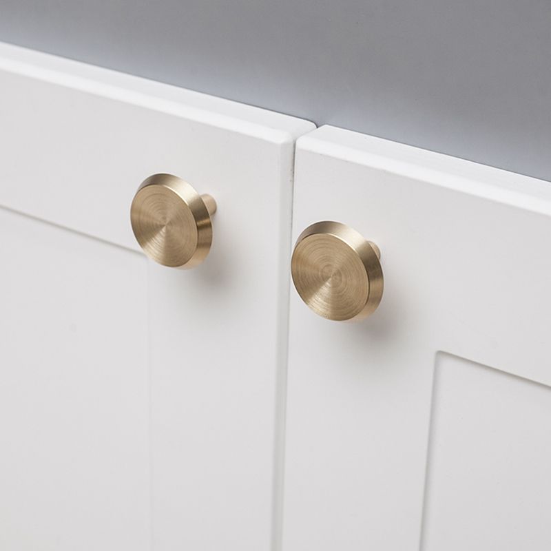 Nordic Gold Brass Cabinet Door Knobs, Cabinet Door Handles
