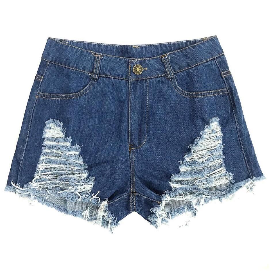 Compra Nuevos Pantalones Vaqueros Cortos Mujer Sexy Vestido De Calle  Cintura Alta Pantalones Rotos Marino Playa De Verano Pantalones Cortos Del  Club Nocturno Atractivo De La Mujer Barato | Entrega Rápida Y