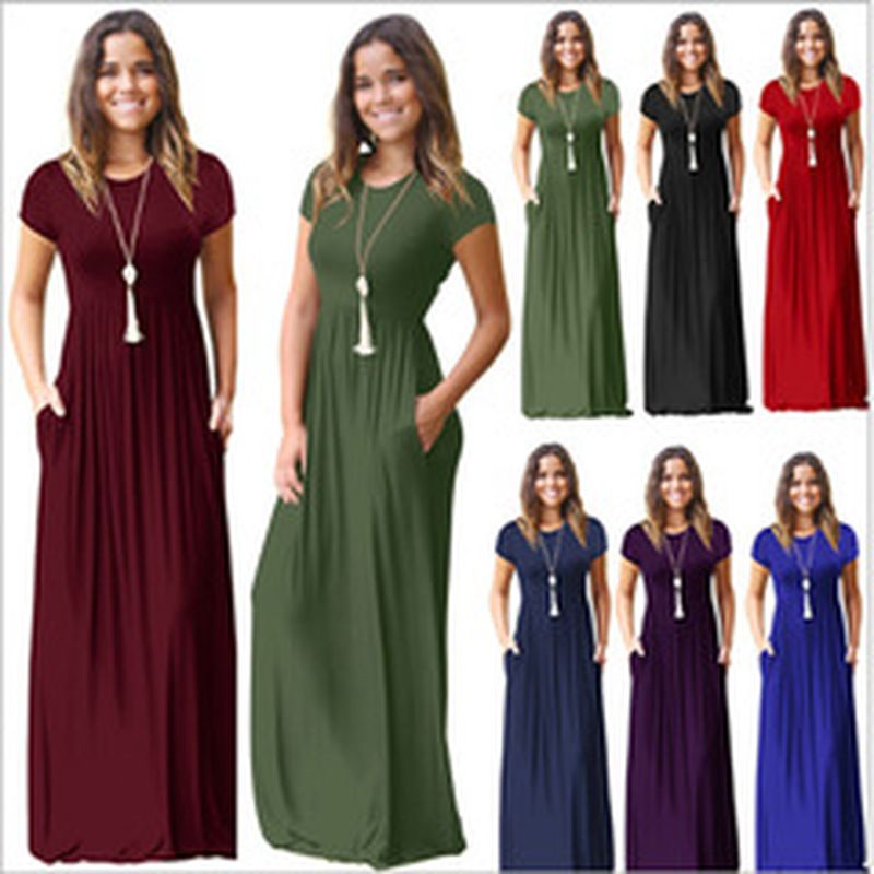 maxi dresses plain
