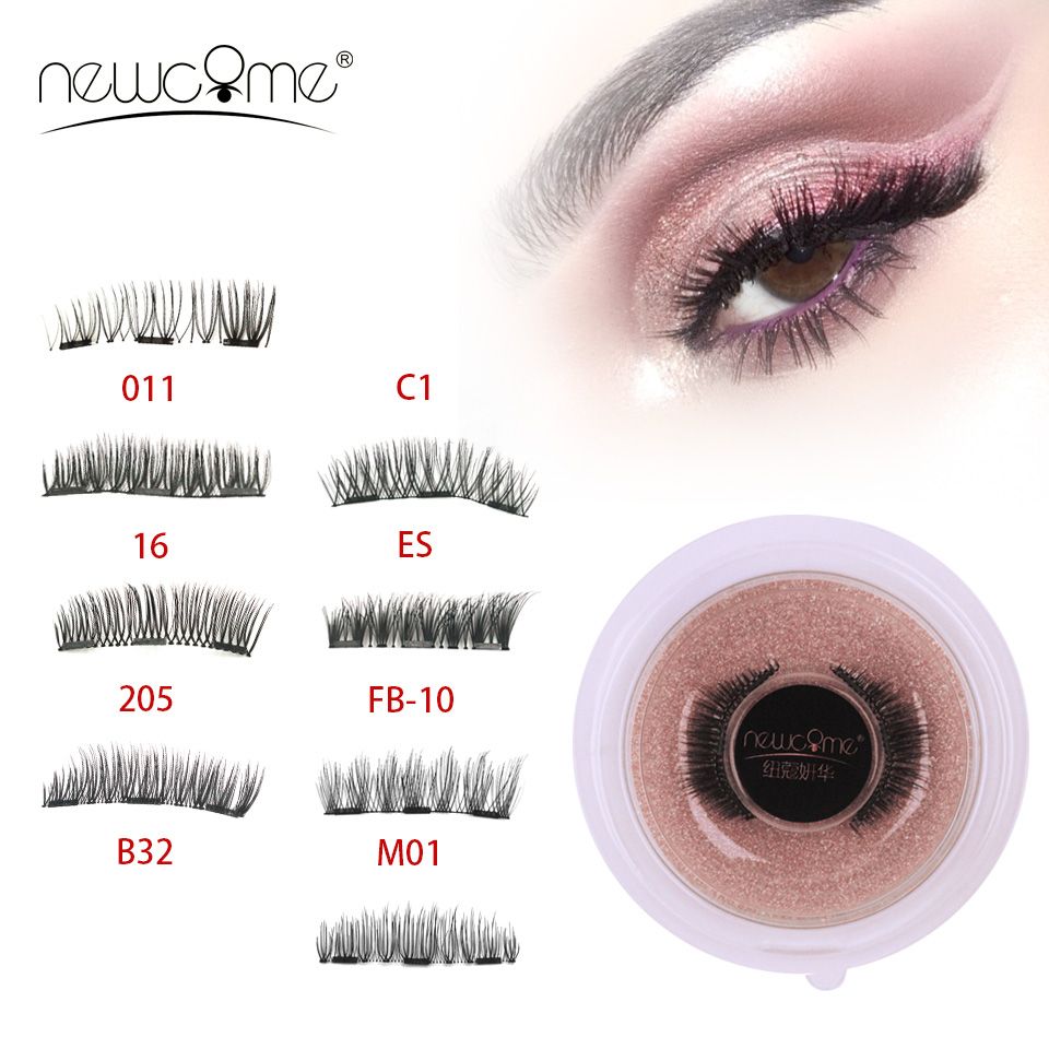 Newcome Magnetic Lashes 3d 6d Natural Magnetic Lashes Handmade