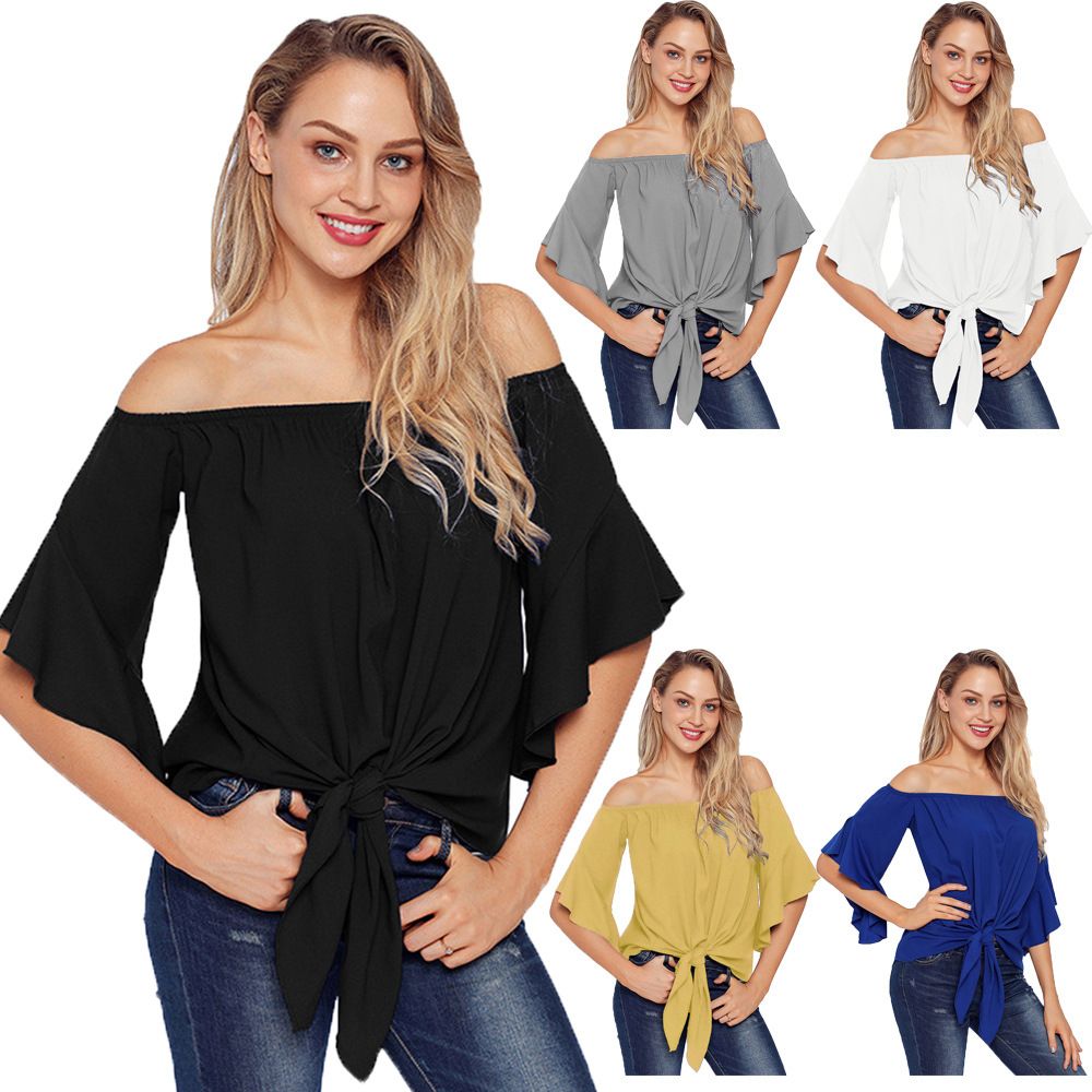 2020 Nueva mayor el último ocasional de las hombro del nudo tapas de