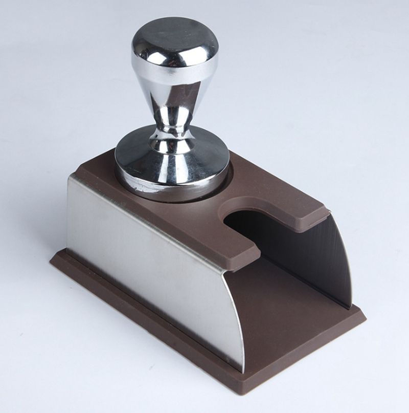 Stainless Steel Silicone Espresso Coffee Tamper Coffee Stand Machine