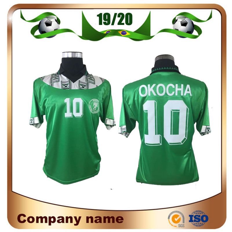 Sports Memorabilia Okocha 10 Retro Nigeria World Cup 1994 Away Shirt Memorabilia Football Shirts National Teams Duyas Com Tr