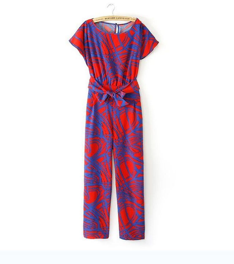blue print jumpsuit