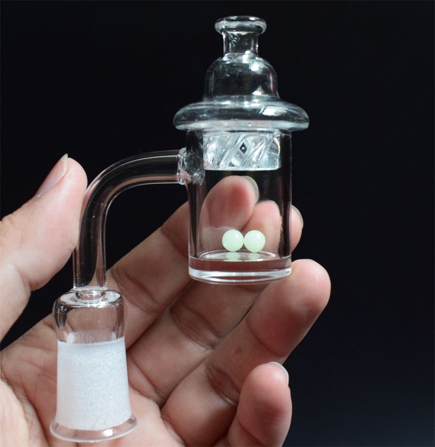 2020 25mm XL Quartz Banger With Spinning Carb Cap And Terp Pearl 10mm