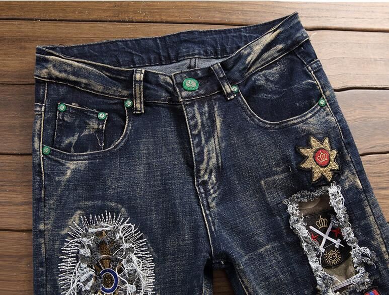 Compra Barato Motocicleta Jeans Hombre Biker Jeans Hombres Azul Parche  Agujero Parche Parche Micro Bomba Pantalones De Mezclilla Masculino  Masculino Diseñador De Moda Barato | Entrega Rápida Y Calidad | Es.Dhgate