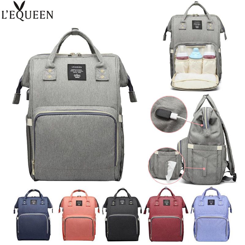 Womens Large Waterproof Maternity Baby Nappy Bags Diaper Bag Backpack Sunflower