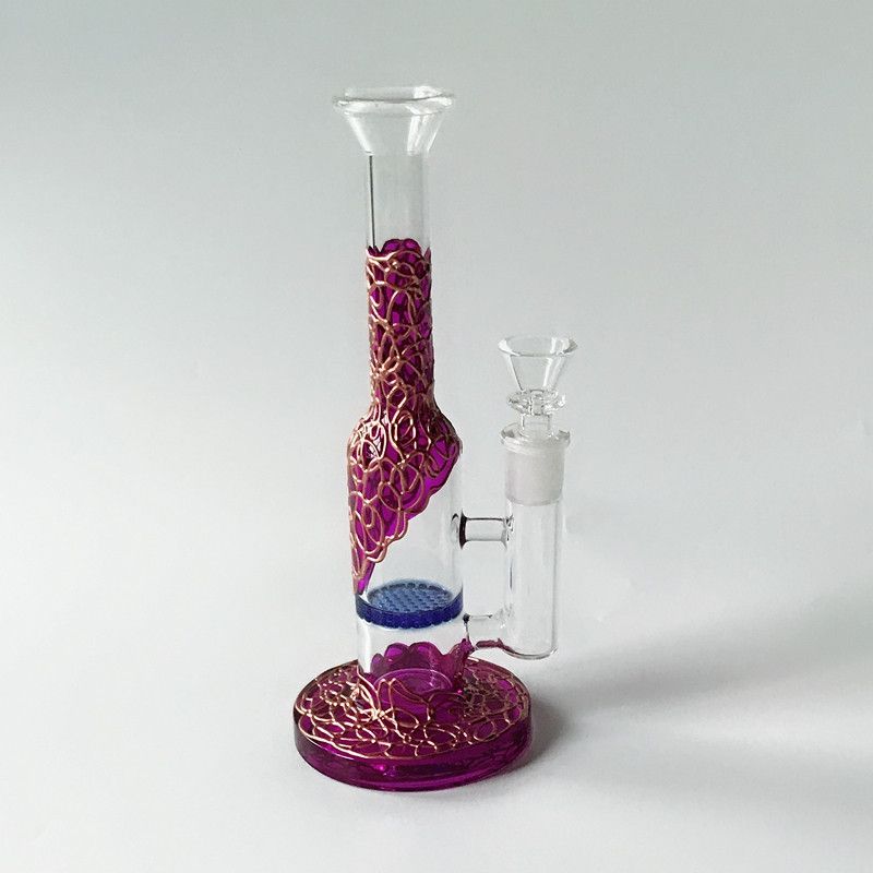 Blue Honeycomb Bong