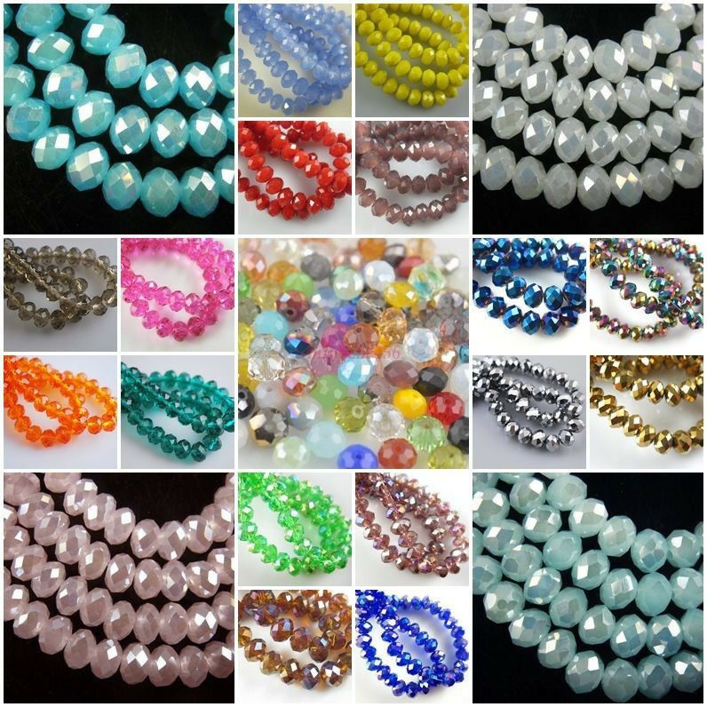 10pcs 20x16mm Faceted Oblong Cut Glass Crystal Loose Spacer Oval Beads DIY Bead#