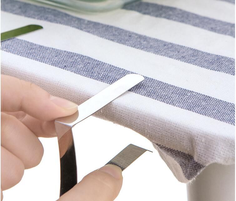2019 Stainless Steel Tablecloth Cover Clips Triangle Table Cloth Stainless Steel Tablecloth Cover Clips Triangle Table Cloth Holder Wedding Prom Clamps Practical Party Tools