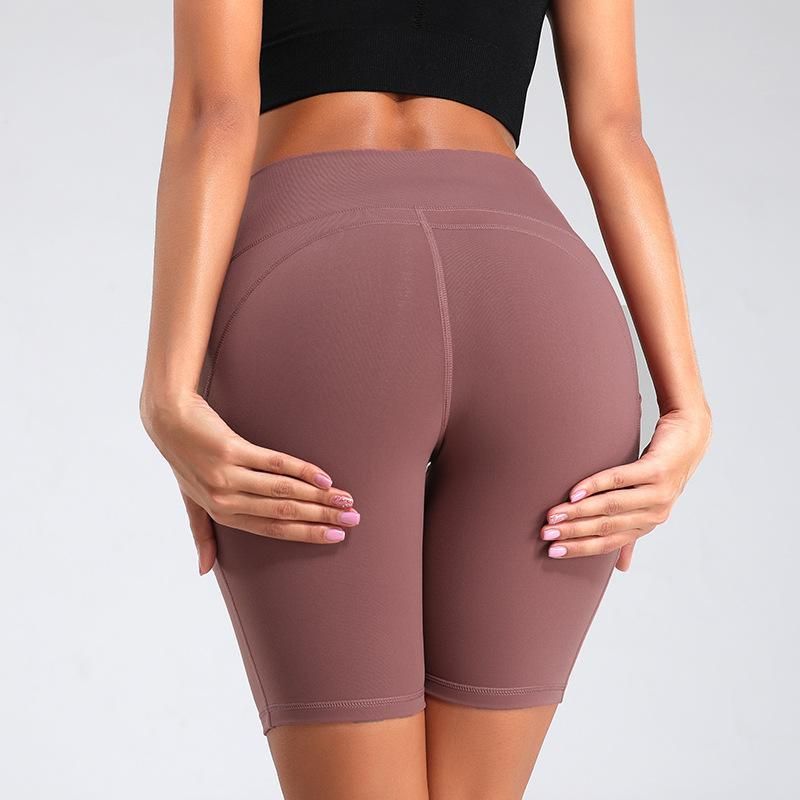 ABD STOK, Kadın Spor Yoga Şort Bayanlar Kamuflaj Hip-sıkma Koşu Spor Yoga Pantolon Spor Spor Pantolon FY9090 Cepler