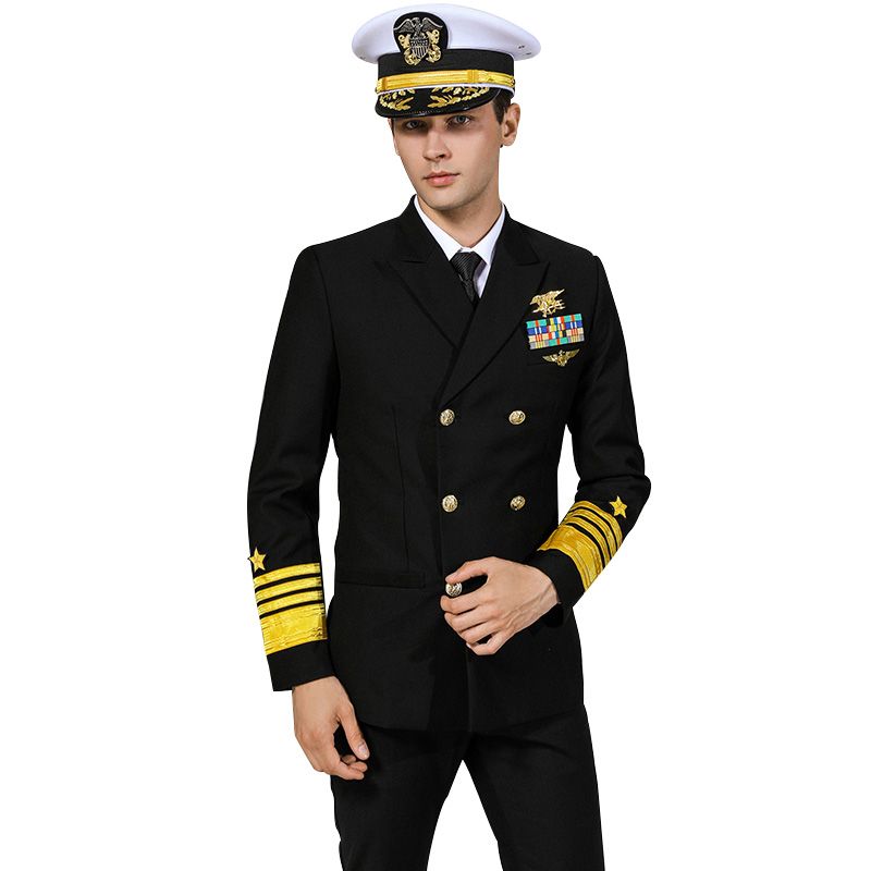 Melhor Uniforme Seguranca Masculino Capitao Uniforme Piloto Roupa Homens Stage Show Jacket De Seaman Outwear Com Presentes Acessorios A 860 78 Dhgate Com Melhor Uniforme Seguranca Masculino Capitao Uniforme Piloto Roupa Homens Stage Show Jacket De Seaman Outwear Com Presentes Acessorios A 860 78 Dhgate Com