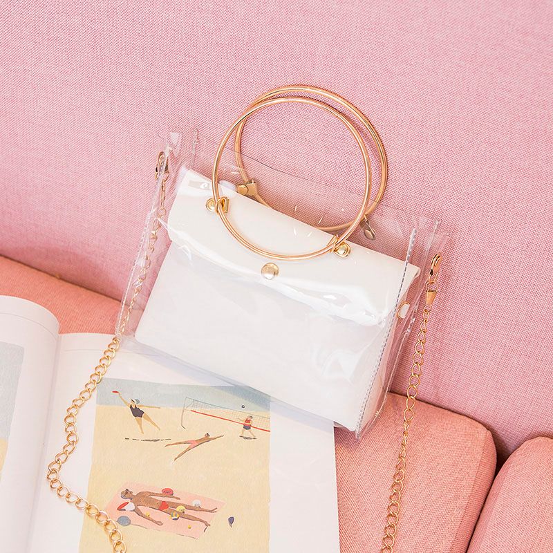 clear satchel handbag