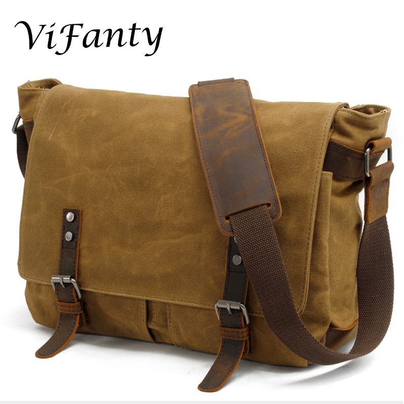 mens satchel bag canvas