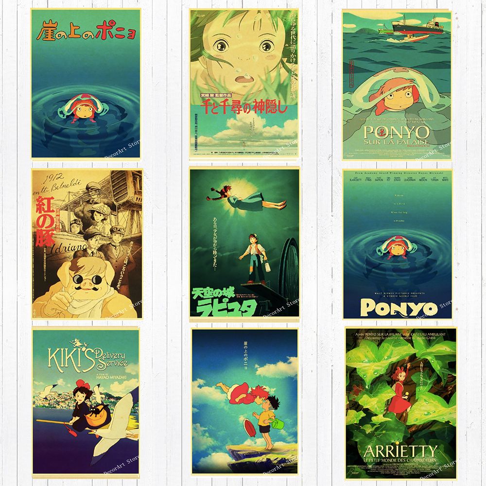 A0 A3 A1 A4 Ponyo Classic Anime Movie Art Large Poster A2