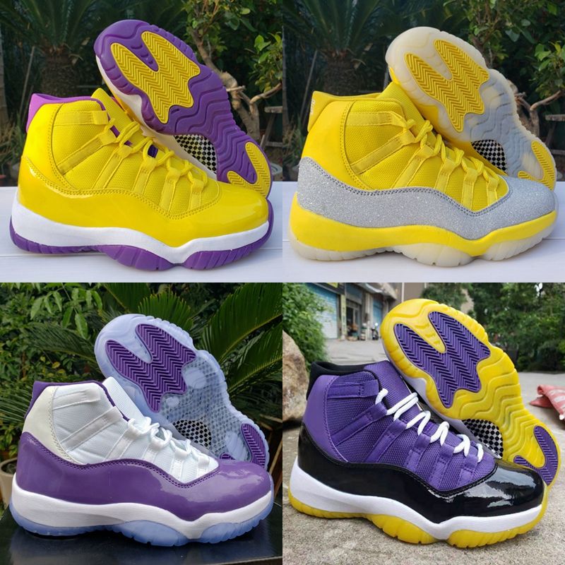 white and purple 11s