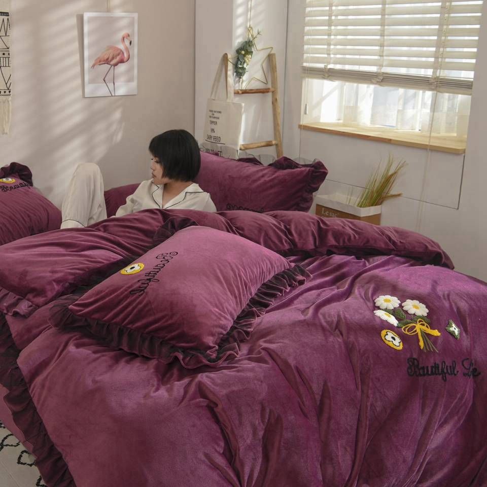 Fashionable Luxury Bedding Set King Size Twin Full Queen Single