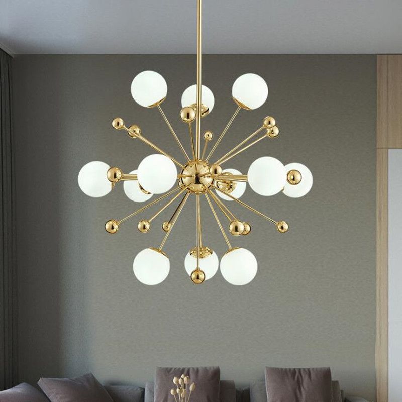 modern globe chandelier