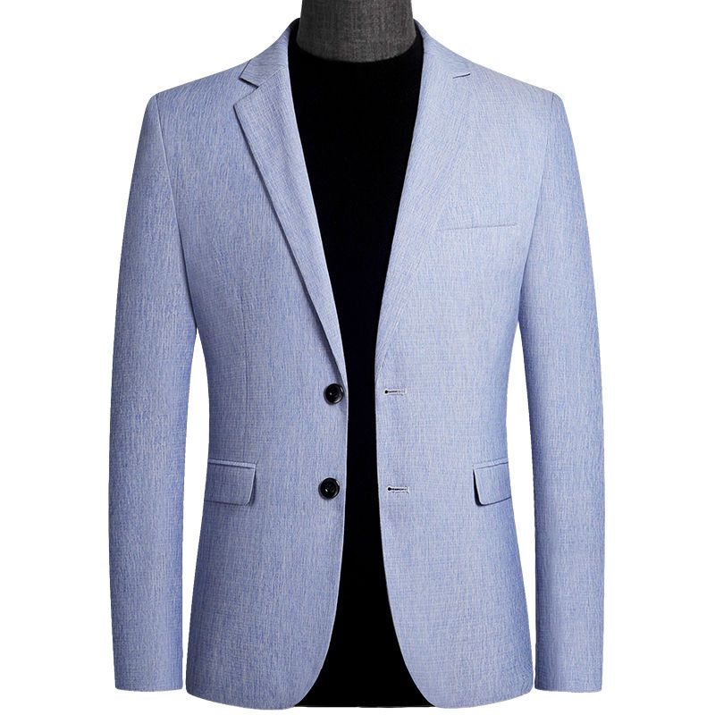 Plain Men Blazer Slim Fit Business Stylish Man Suit Jacket Gentleman ...