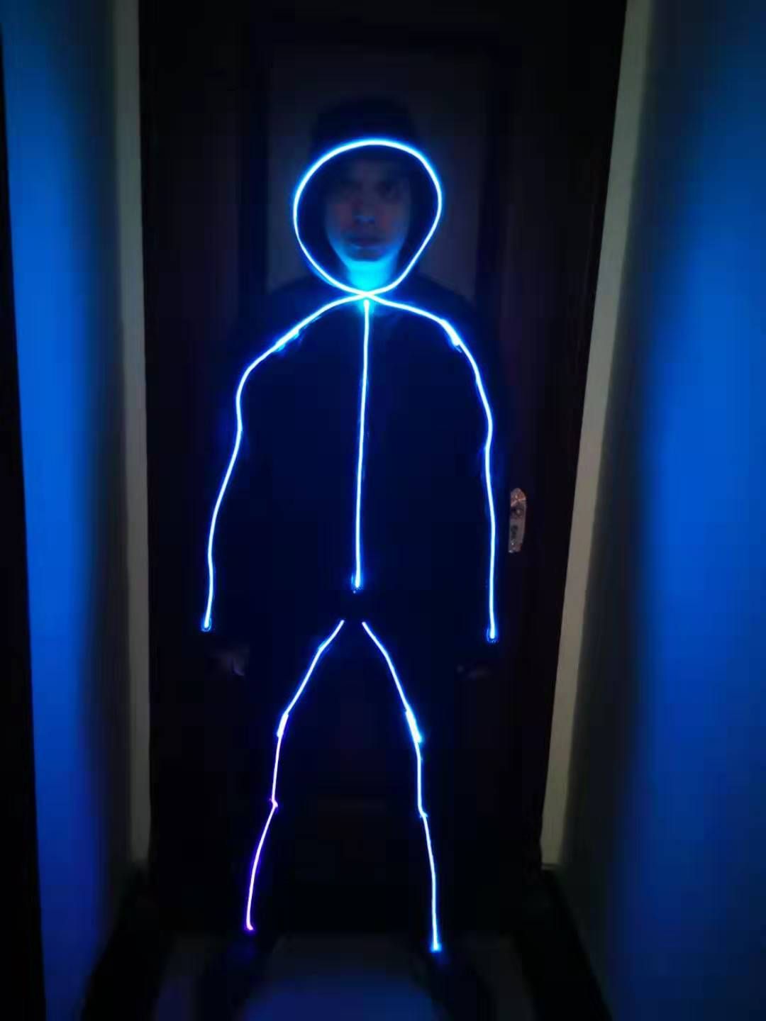 Glow Stick Figure Costume Glowcity Light Up Super Bright Laughing Emoji Stick Figure Costume