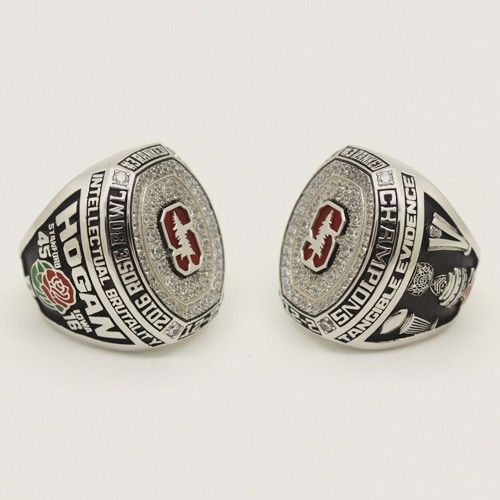 Salvaje diamante Inducir MEDIDA 2016 Stanford Cardinal Rose Bowl anillos de campeonato ventiladores de alta calidad anillo de la Salvaje diamante Inducir MEDIDA 2016 Stanford Cardinal Rose Bowl anillos de campeonato ventiladores de alta calidad anillo de la