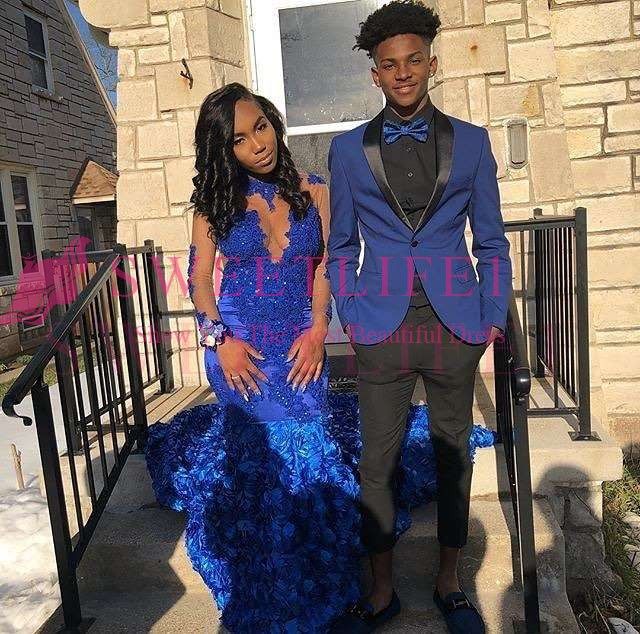 royal blue prom outfits