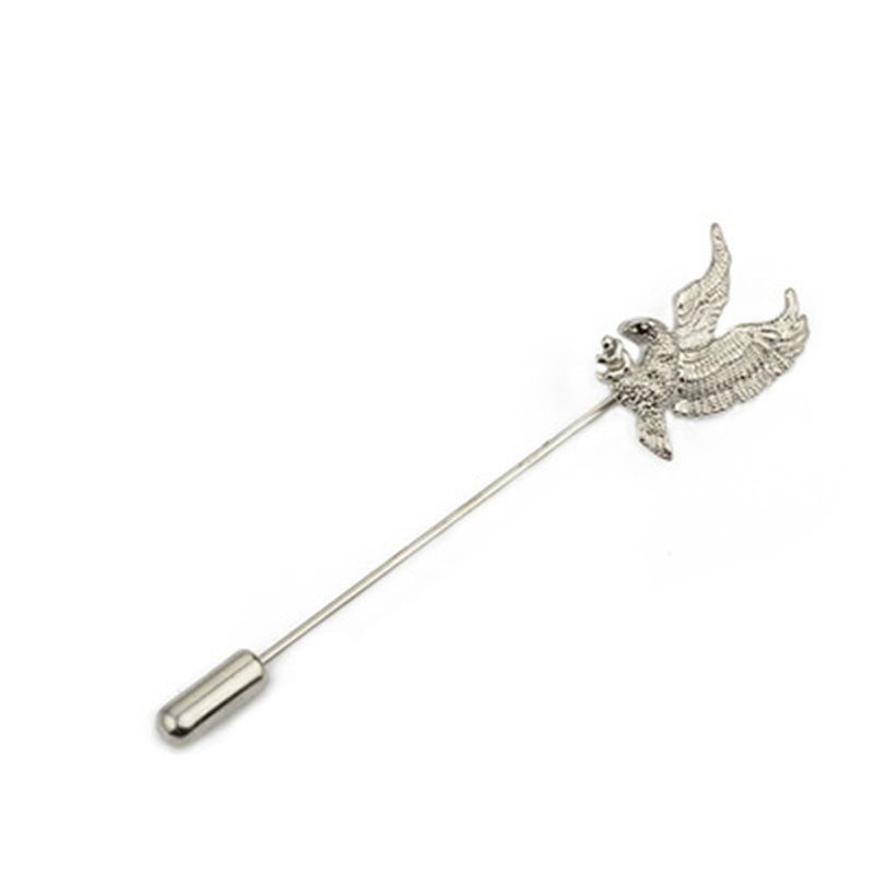 Wholesale Long Needle Eagle Pins And Brooches For Men Suit Coat Collar