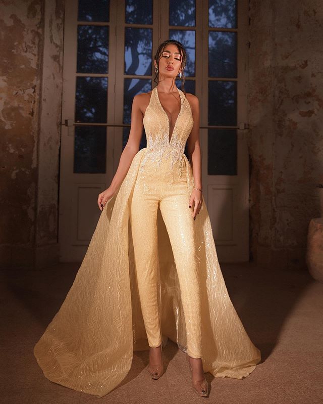 Detachable Skirt Halter Lace 