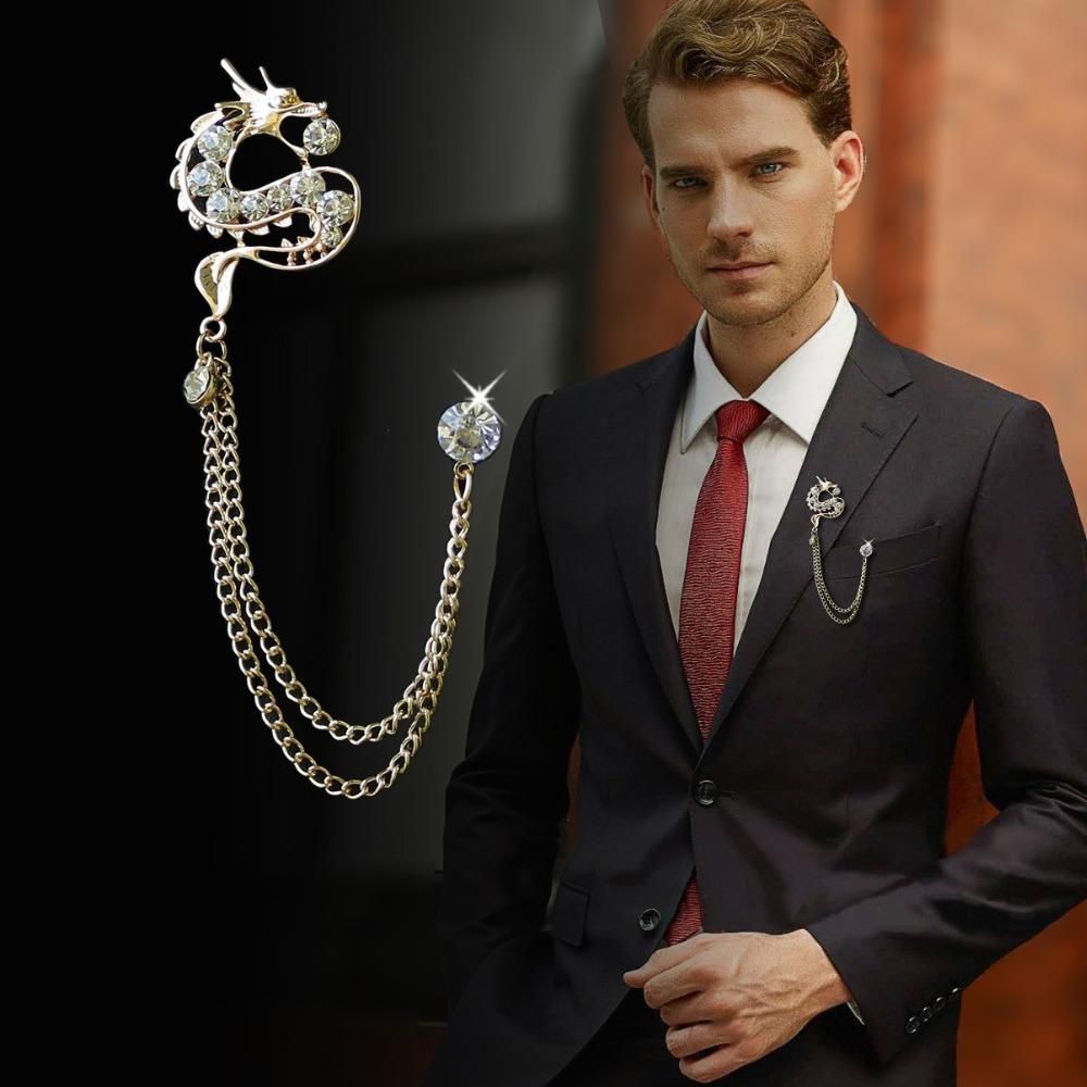 brooch for men's coat