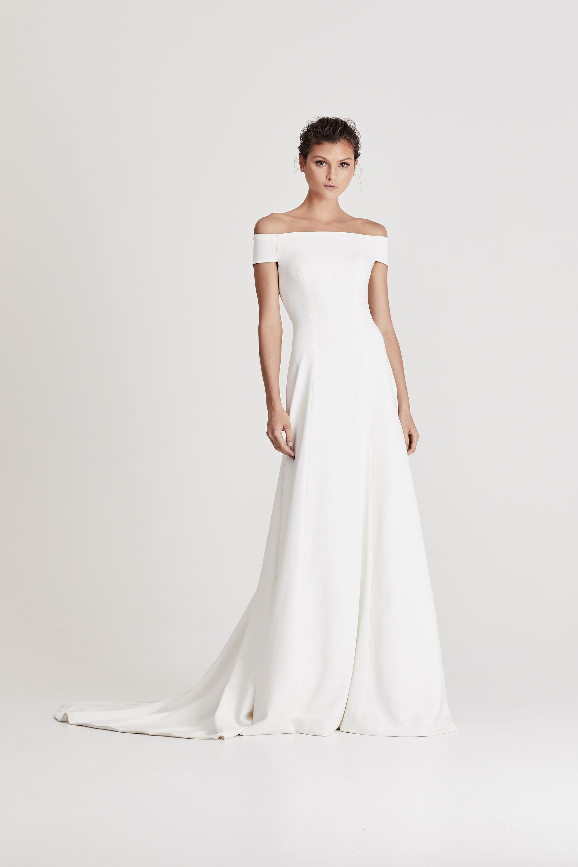 crepe wedding dresses 2019