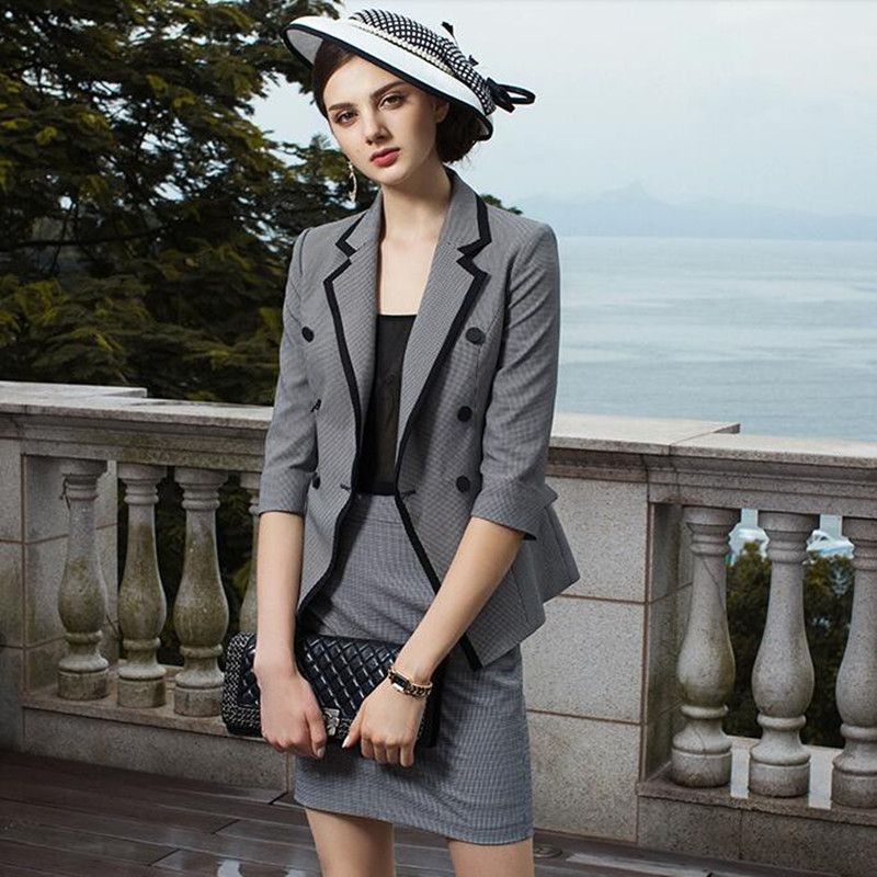 women's pencil skirt and blazer suit