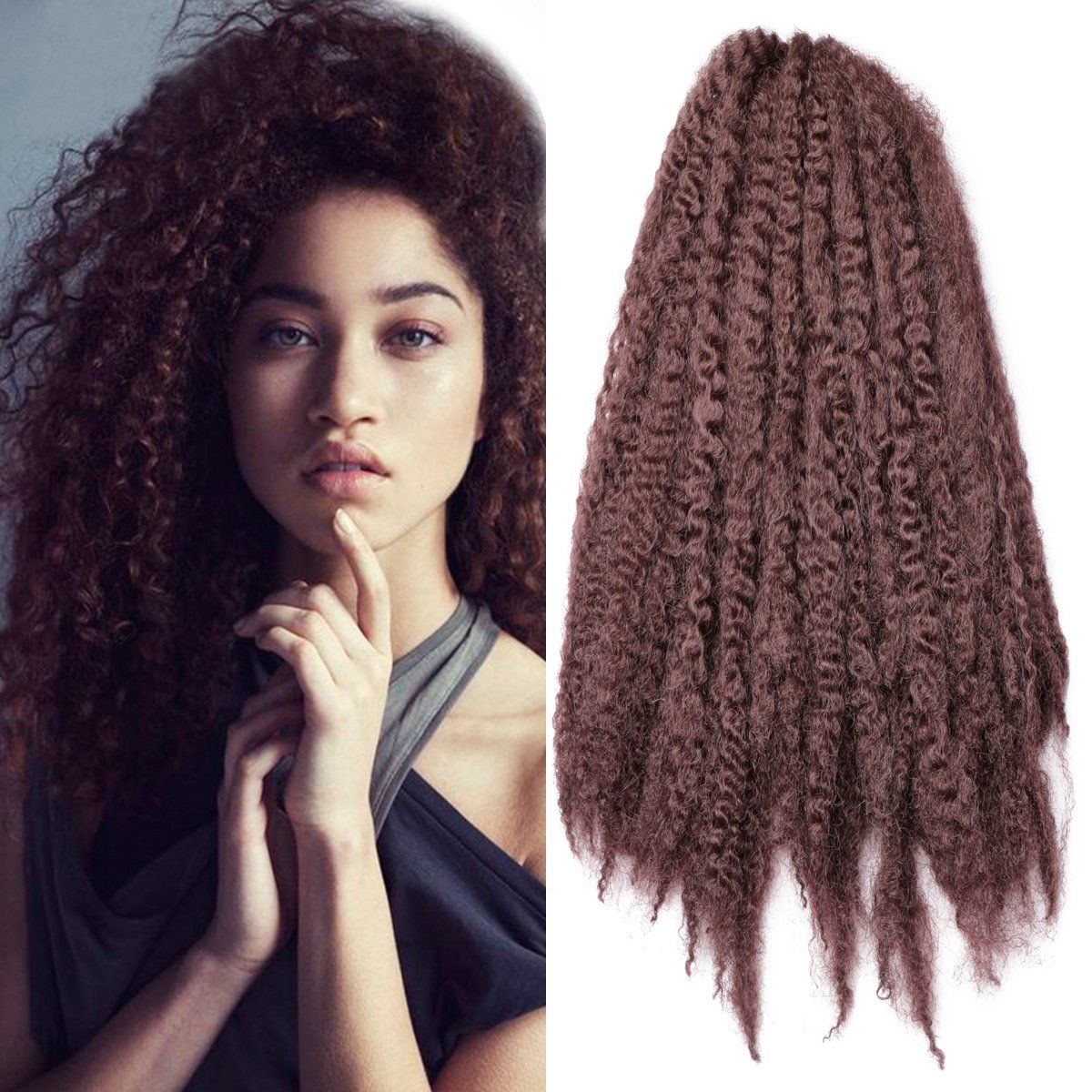 2020 Hot Selling Afro Kinky Twist Hair Crochet Braids Marley