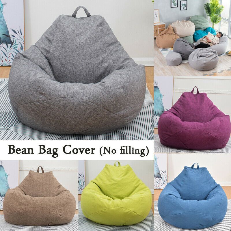Japan Style Bean Bag Chairs for Adults Kids Couch Sofa Cover Indoor Lazy Lounger 