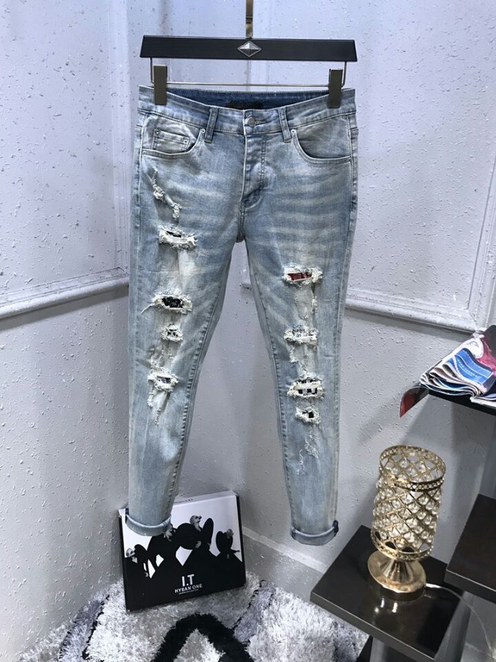 Compre 2019 Nuevos De La Llegada Mens Jeans Agujeros De Los Tejanos  Rasgadas Flacas Destruidos Stretch Slim Fit Hip Hop Pantalones Hombre  Pantalones Vaqueros A 51,68 € Del Xinyudiyi6688 | Es.Dhgate.Com