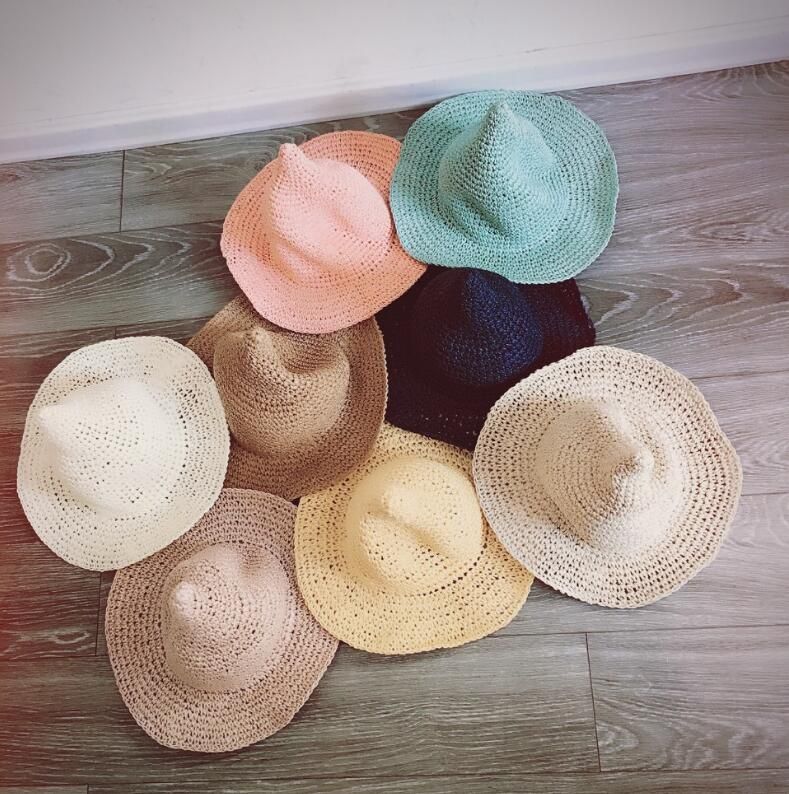 Acquistare Bambini Morbido Paglia Cappelli Cappello Da Sole Creativo  Berretto A Visiera Del Cappello Della Spiaggia Del Cappello Della Benna Di  Moda Cappelli Larghi Tesa Tappi Panama I Bambini Economico | Consegna