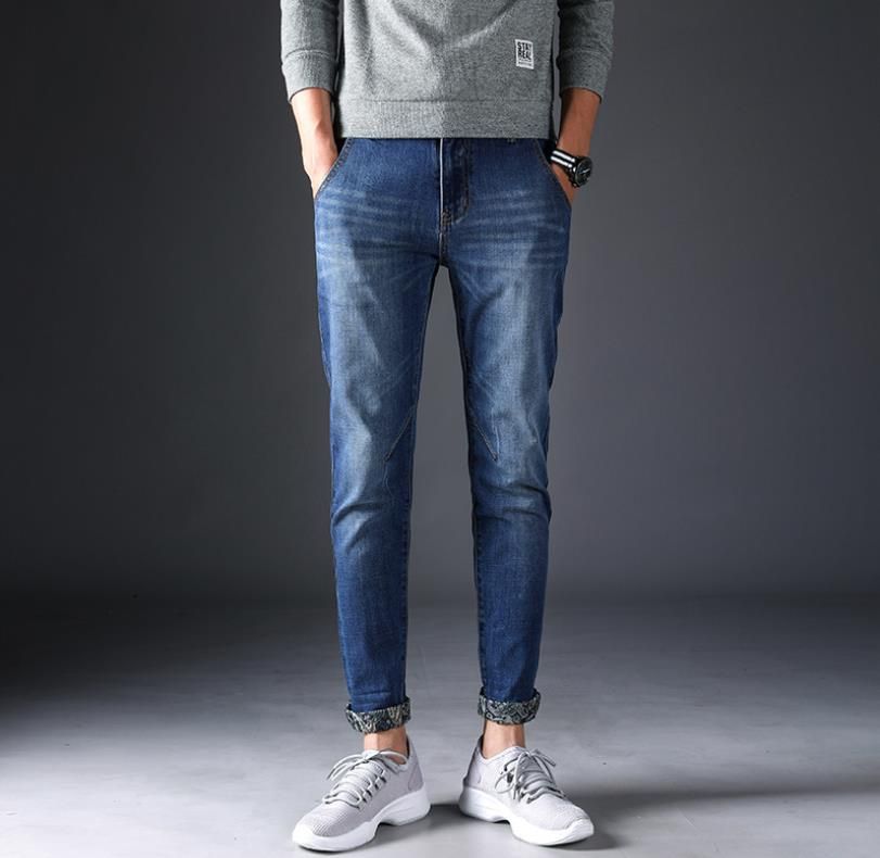 Compra 2021 Nuevo Mens Jeans Rotos Remiendo Barato Caliente De Los  Pantalones Vaqueros Del Agujero Recto Strech Diseñador Jeans De Algodón  Hombres Encuadre De Cuerpo Entero Azul Impreso Barato | Entrega Rápida