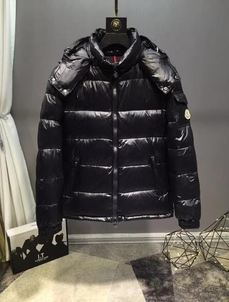 Doudoune vernis noir homme Clearance