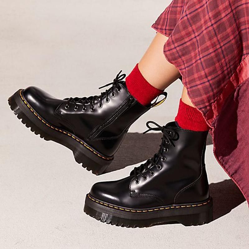 patent leather lace up ankle boots