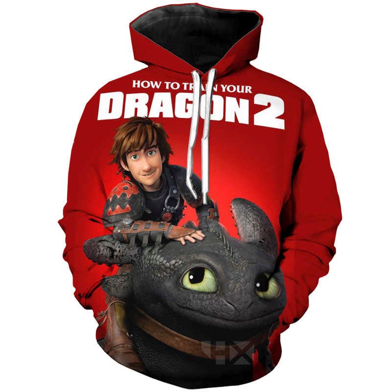 2020 How To Train Your Dragon 2 Hoodie Men Women Cartoon Hoodies 3d Print Cute Sweatshirt Fashion Jumper Hip Hop Anime Sweatshirts S 5xl From Connie1111 15 34 Dhgate Com