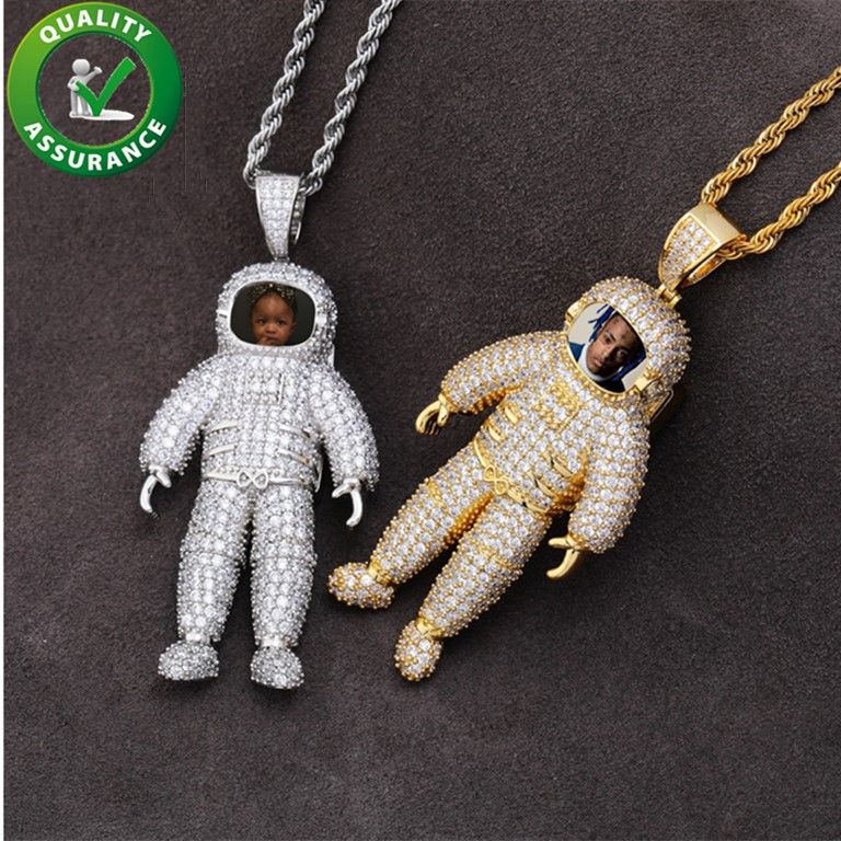 Mens Iced Out Hip Hop Chain Pendants 