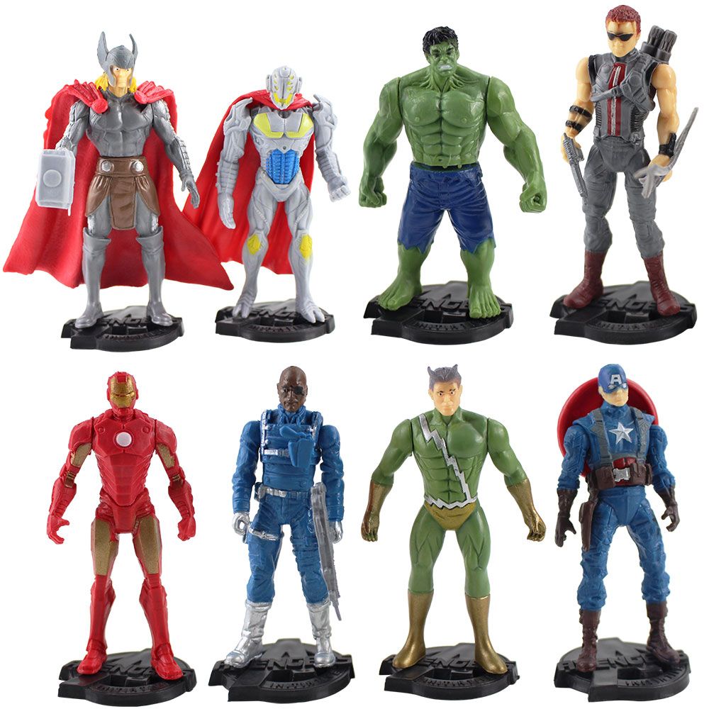 The Avengers 10cm Action Figures 3 Pack Thor//Captain America//Hawkeye