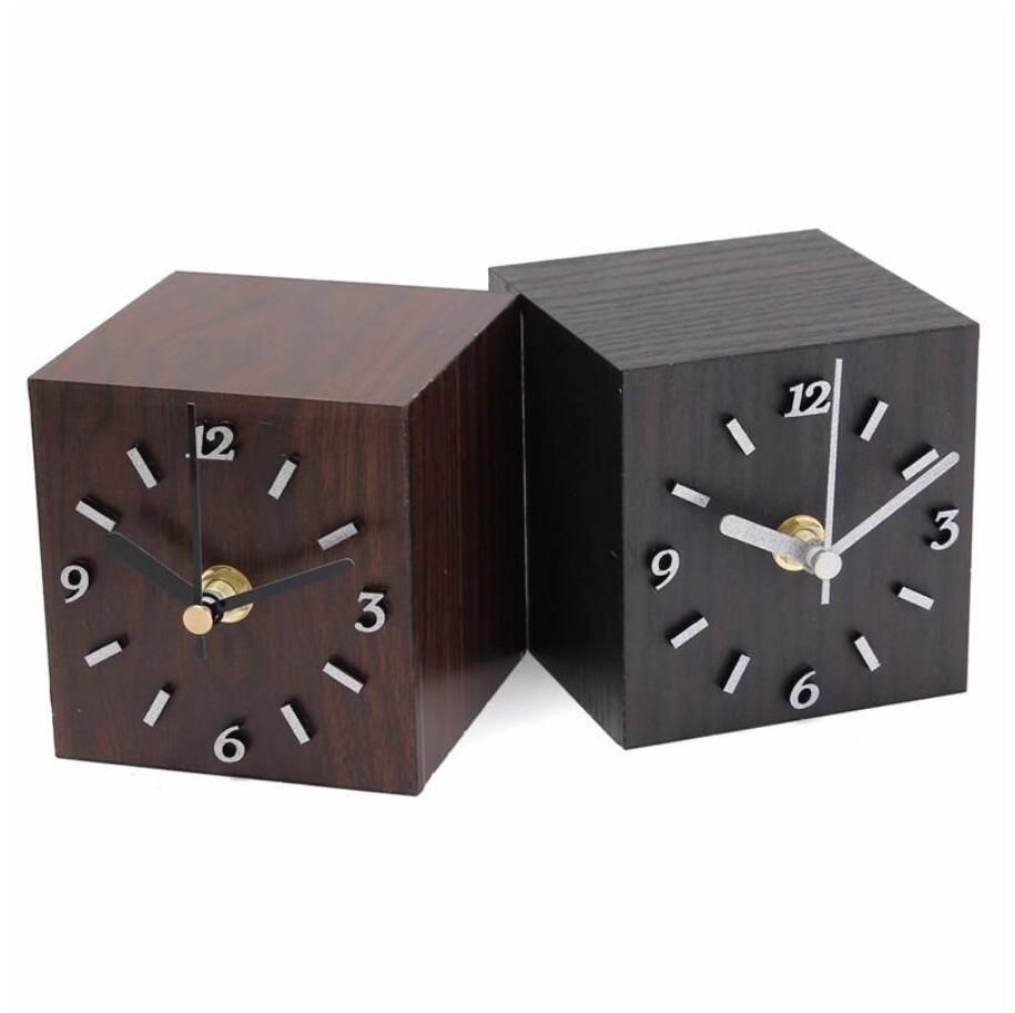 Satin Al Yaratici Icin Retro Vintage Ahsap Kup Saat Yeni Ahsap Siyah Kahverengi Masa Saati Masaustu Hediye Ev Dekorasyonu Tl125 78 Dhgate Comda