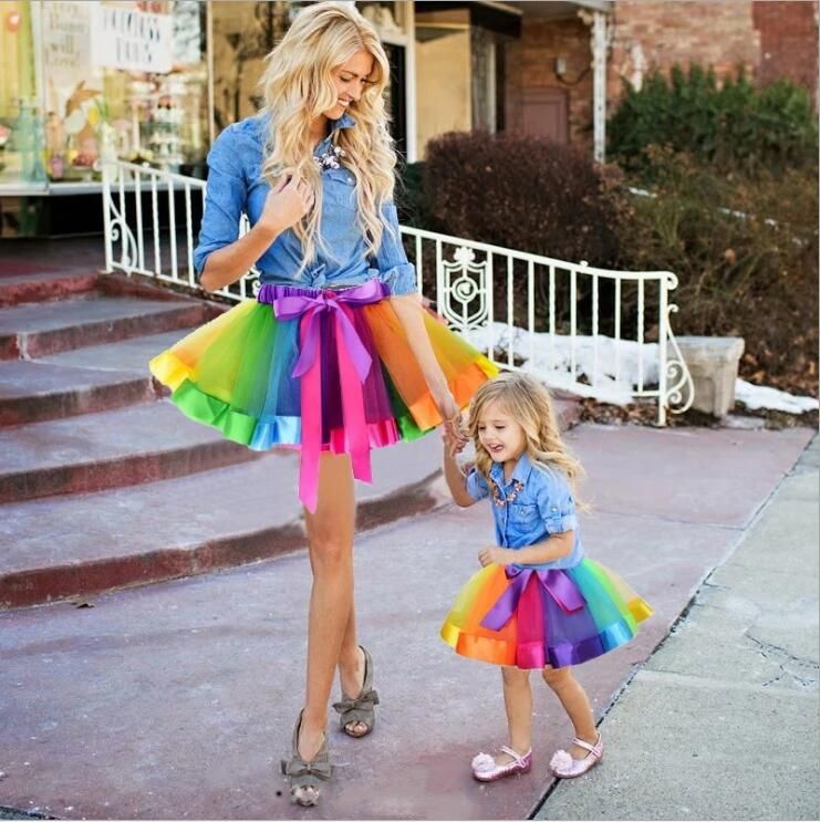 Bestået undskyld pistol Rainbow Princess Colorful Tutu Skirts Adults For Girls Designer Ballet  Skirts With Pettiskirts And Belt For Stage Dance Wear Baby Clothes D7155  From Twinsfamily, $2.68 | DHgate.Com