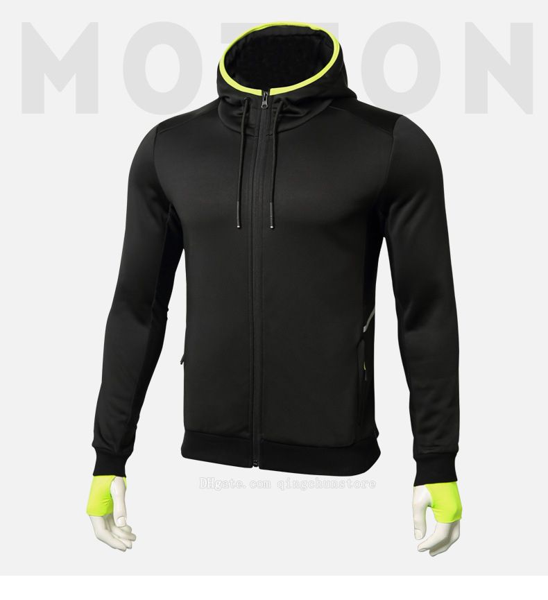 Hot Plus Velvet Sports Jacket Mens Autumn And Winter Thick ...