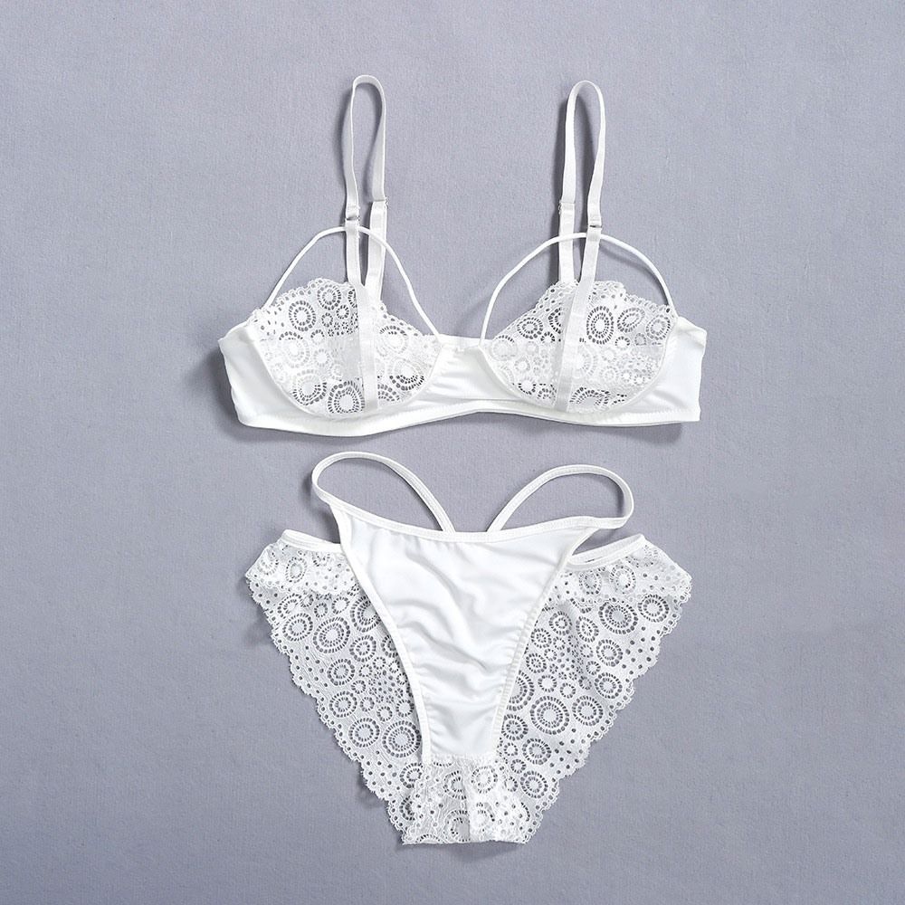 Compra 2018 Venta Caliente Sexy Moda 2 Unidades Conjuntos Exóticos  Poliéster De Tres Puntos De Encaje Chica Ropa Interior Popular Negro  Conjunto De Lencería Femenina Barata Barato | Entrega Rápida Y Calidad |  Es.Dhgate