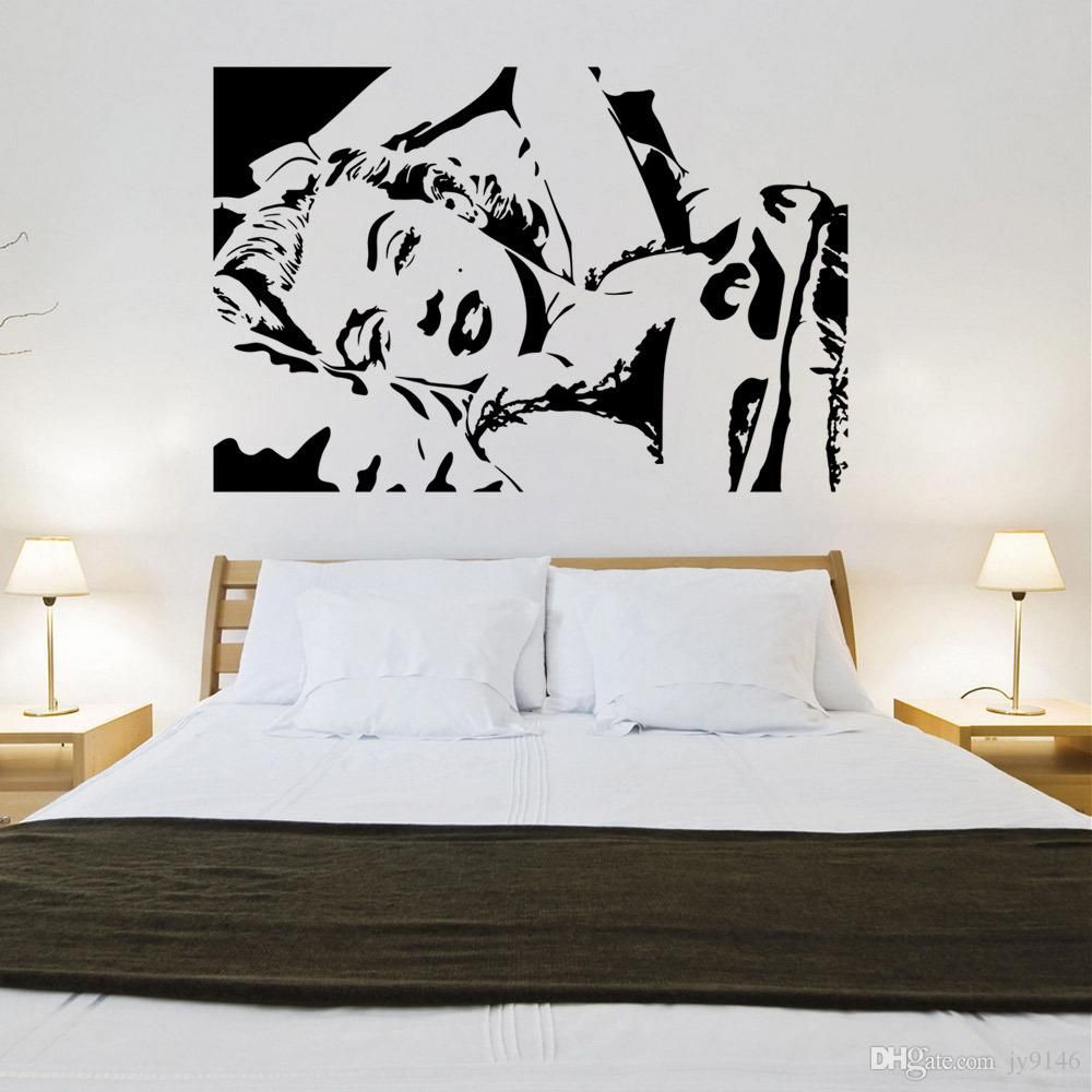 Sexy Marilyn Monroe Wall Sticker Vinyl Self Adhesive Beauty Wall