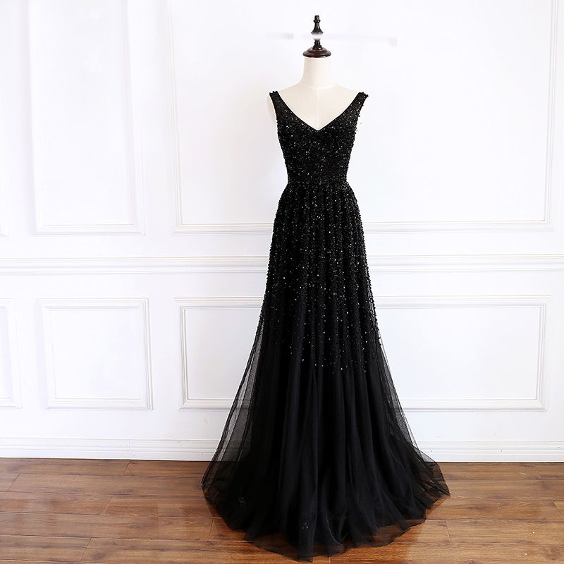 v neck gown design